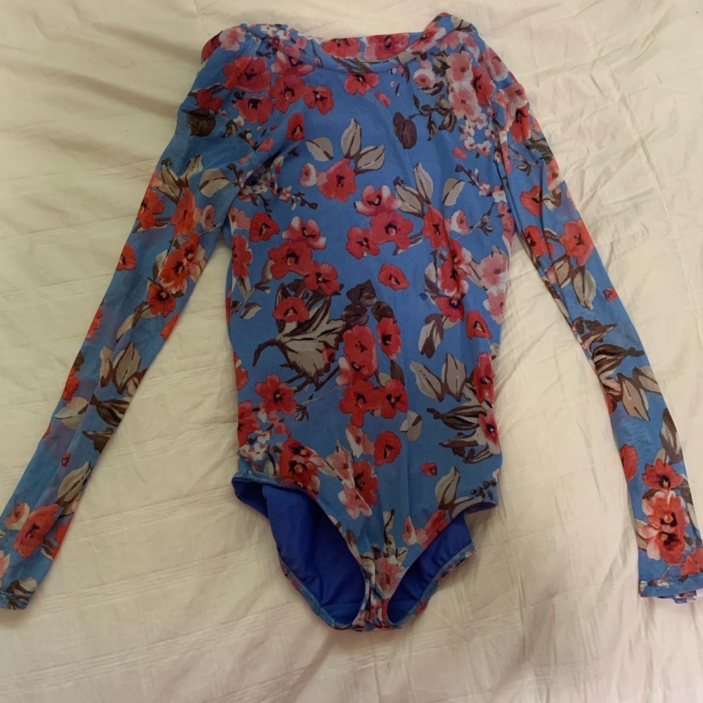 Five dancewear long sleeve flower leo